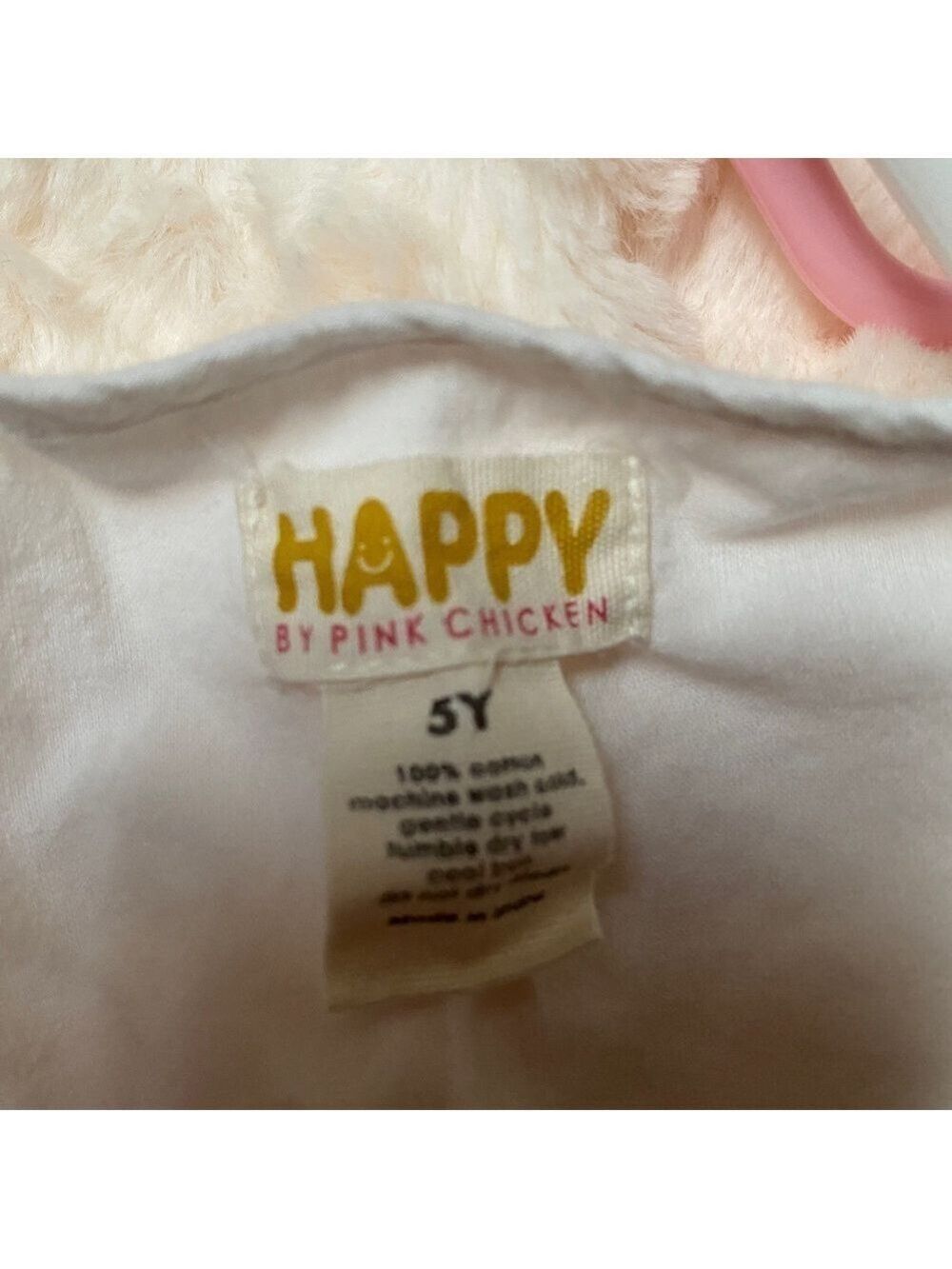 Happy by Pink Chicken Girl’s Size 5 White Embroidered Dress - Picture 4 of 4